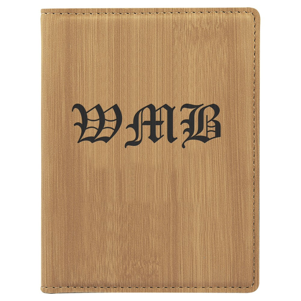 Personalized Bamboo Passport Holder