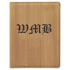 Personalized Bamboo Passport Holder