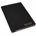 Personalized Black Leatherette Mini Portfolio