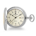 Two Tone Quartz Charles Hubert Pocket Watch & Chain #3702 - Executive Gift Shoppe