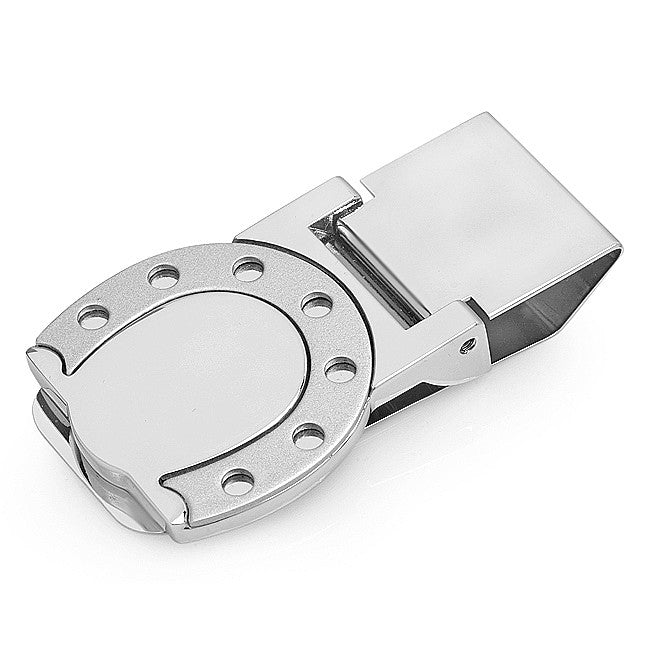 Horseshoe Engraved Hinged Money Clip - Executive Gift Shoppe