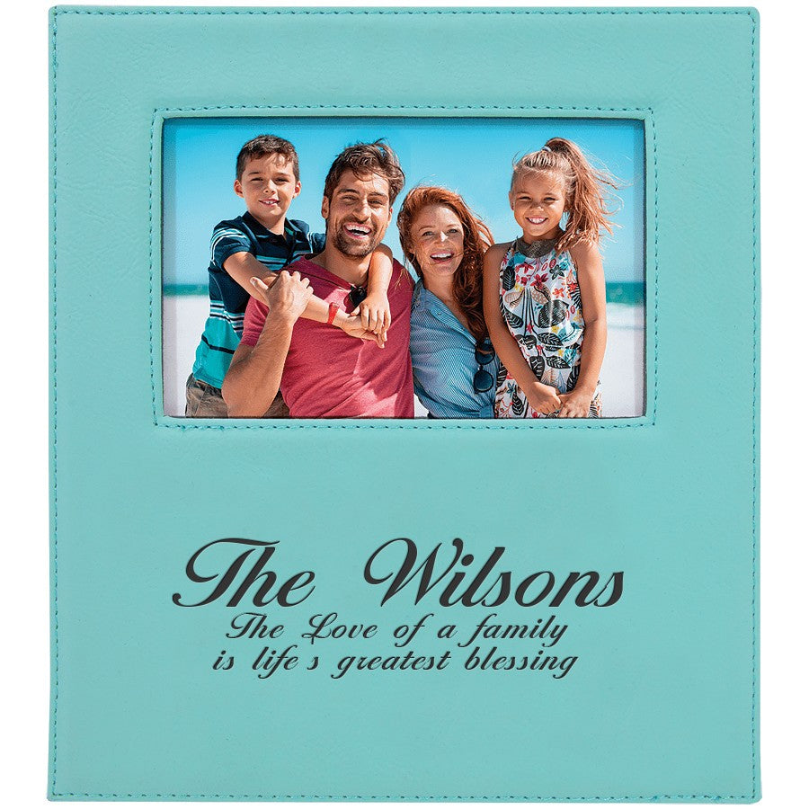 Teal 5" x 7" Picture Frame with Large Personalization Area