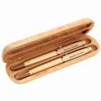 US Air Force Theme Maple Wood Double Pen and Box Set