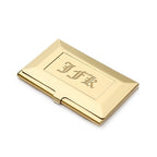 Brass Frame Style Engraved Business Card Holder - Executive Gift Shoppe