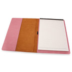 Initial Monogram Pink Leatherette Portfolio