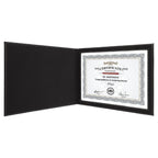 Personalized Black & Gold Certificate Holder