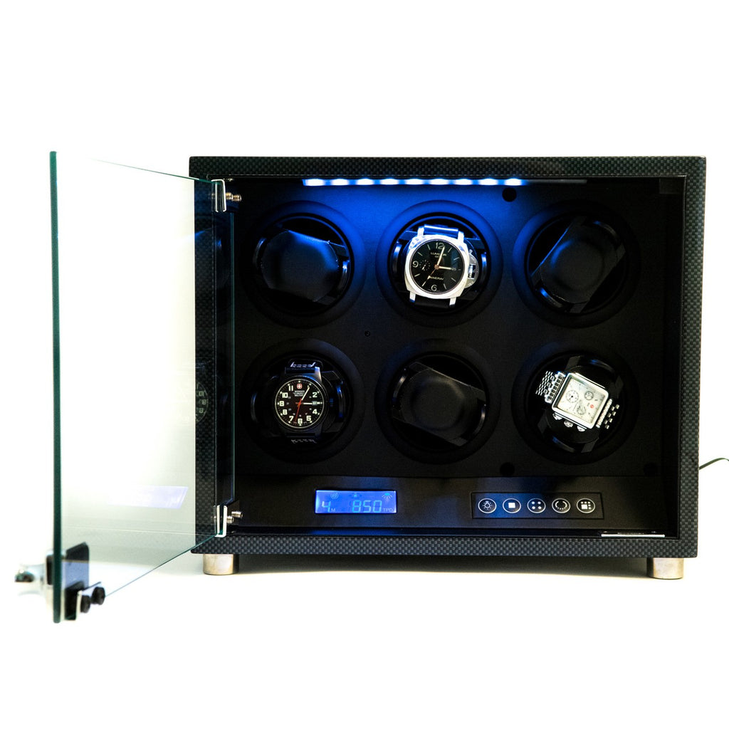 Carbon Fiber Six Watch Winder