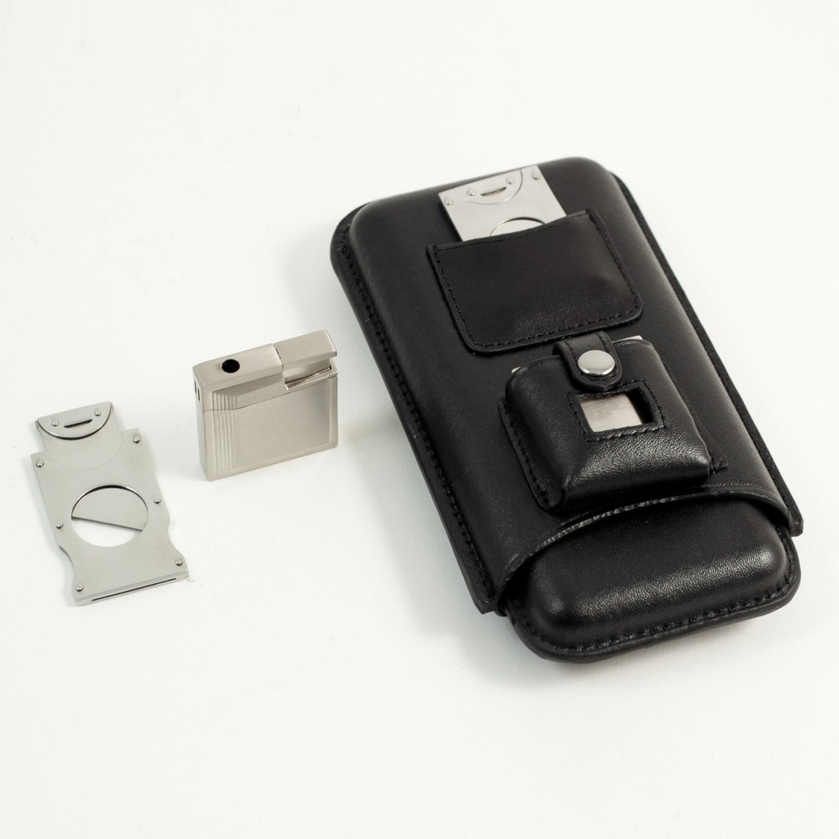 The Cigar Smoker's Gift Set In Black - Executive Gift Shoppe
