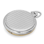 Two Tone Quartz Charles Hubert Pocket Watch & Chain #3560 - Executive Gift Shoppe