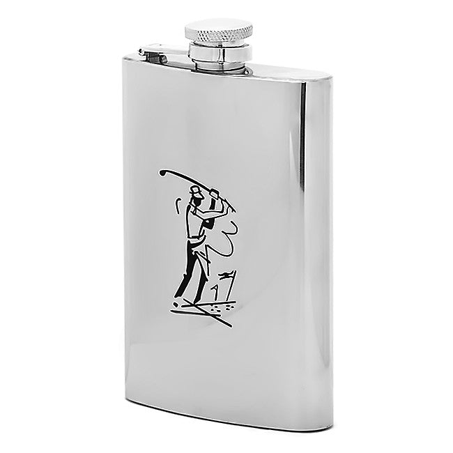 Perfect Form Engraved Golfer's Flask - Executive Gift Shoppe