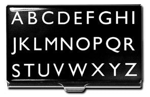 "Alphabet" Business Card Case - Executive Gift Shoppe