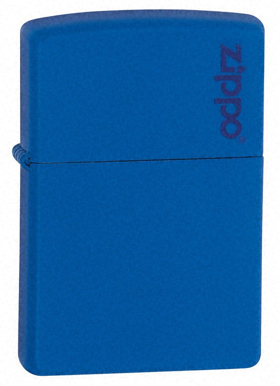 Royal Blue Matte with Zippo Logo Zippo Lighter - ID# 229ZL