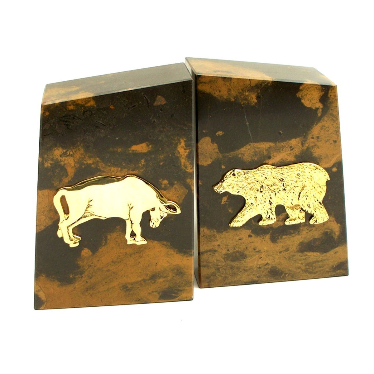 Personalized Bull & Bear Bookends