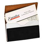 Personalized Black & Silver Business Card Case
