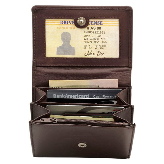 Premium Leather Snap Closing Lady's Wallet