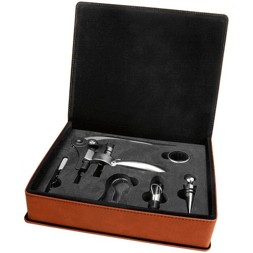 Personalized Rawhide 5 Piece Wine Tool Set