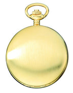 Satin Gold Charles Hubert Pocket Watch & Chain #3908-GR - Executive Gift Shoppe