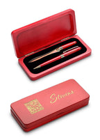 Last Name Monogram Elegance Collection Cherrywood Pen & Letter Opener Set