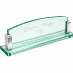 Personalized Glass Desktop Name Plate