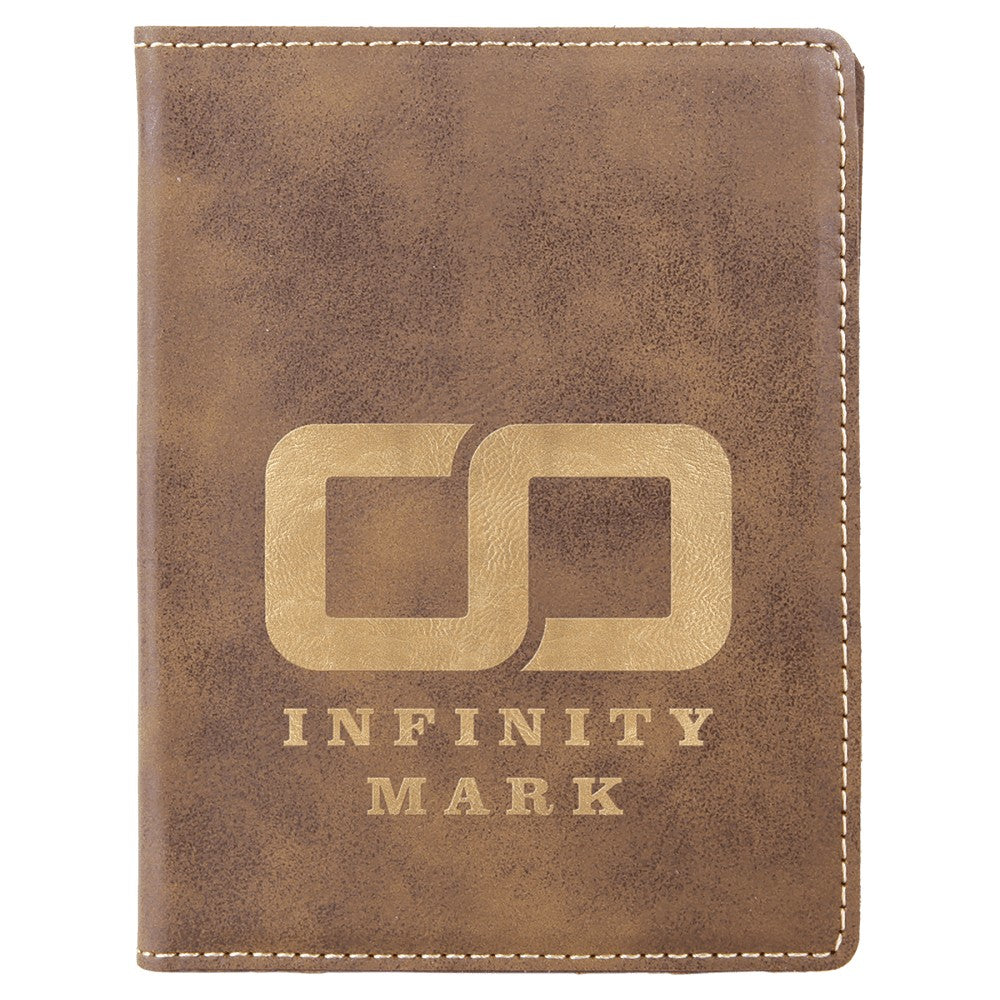 Personalized Rustic Brown Passport Holder