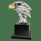 Personalized Eagle Head with Black Podium Base