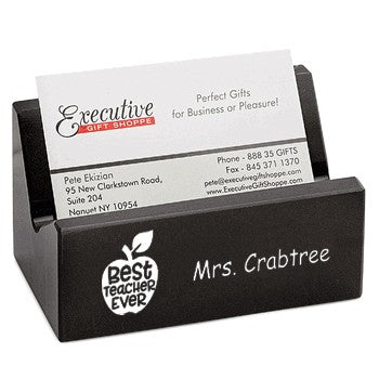 Best Teacher Ever Desktop Business Card Holder