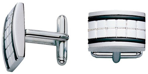 Gruve Collection Stainless Steel Cufflinks