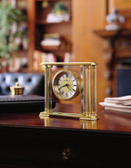 Athens Solid Brass Table Clock by Howard Miller