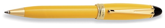 Yellow & Gold Ballpoint Pen by Aurora