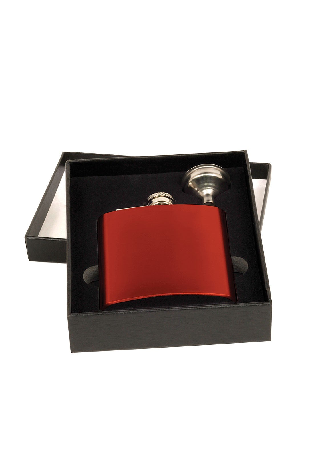 Personalized Red Flask & Funnel Set - Executive Gift Shoppe