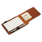 Initial Monogram Rawhide Leatherette Notepad & Pen