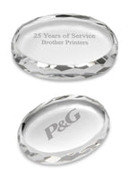 Custom Engraved Oval Desktop Paperweight