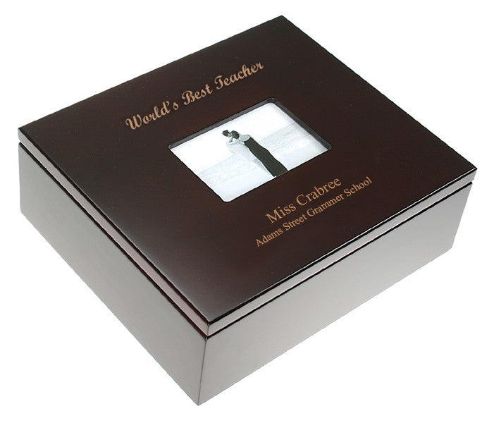 World's Best Teacher Treasure Box with Photo Frame