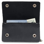 Live To Ride Theme Biker Wallet With Chain