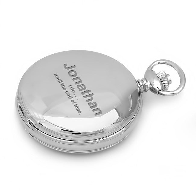 Dual Opening Pocket Watch & Chain - Executive Gift Shoppe