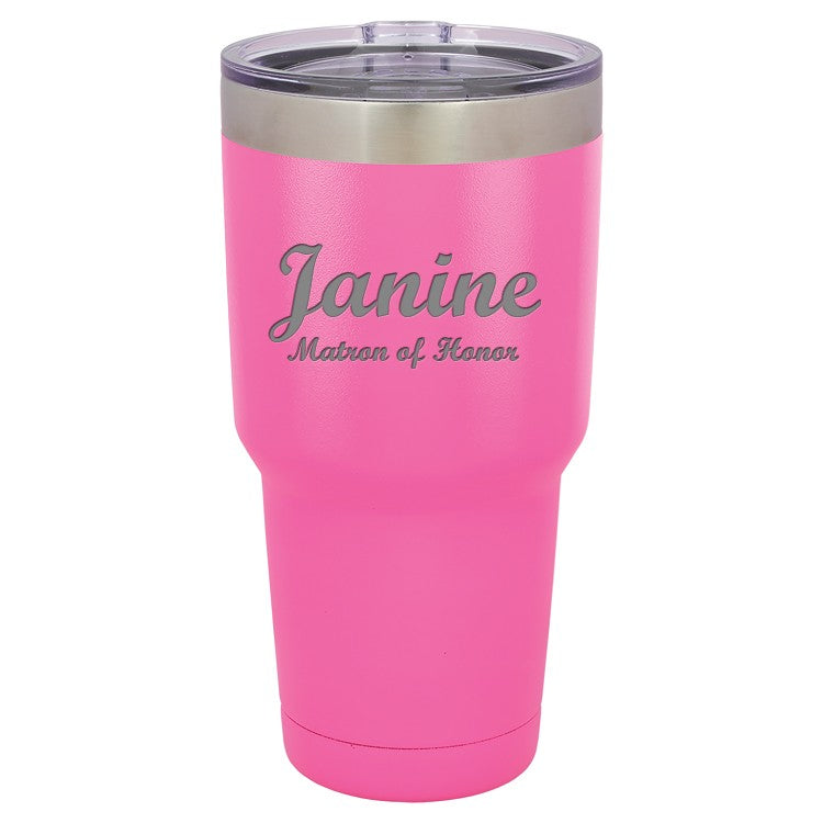 Personalized 30 Ounce Pink Polar Camel Tumbler