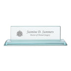 Distinguished Collection Dentist Theme Personalized Crystal Desktop Name Plate