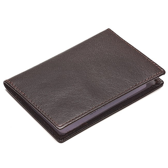 Genuine Leather Double Window ID Case - Executive Gift Shoppe