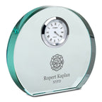 Firefighter Personalized Round Crystal Desk Clock