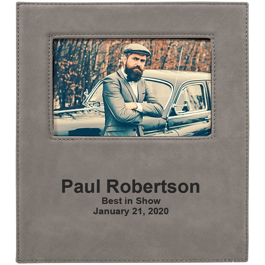 Gray 5" x 7" Picture Frame with Large Personalization Area
