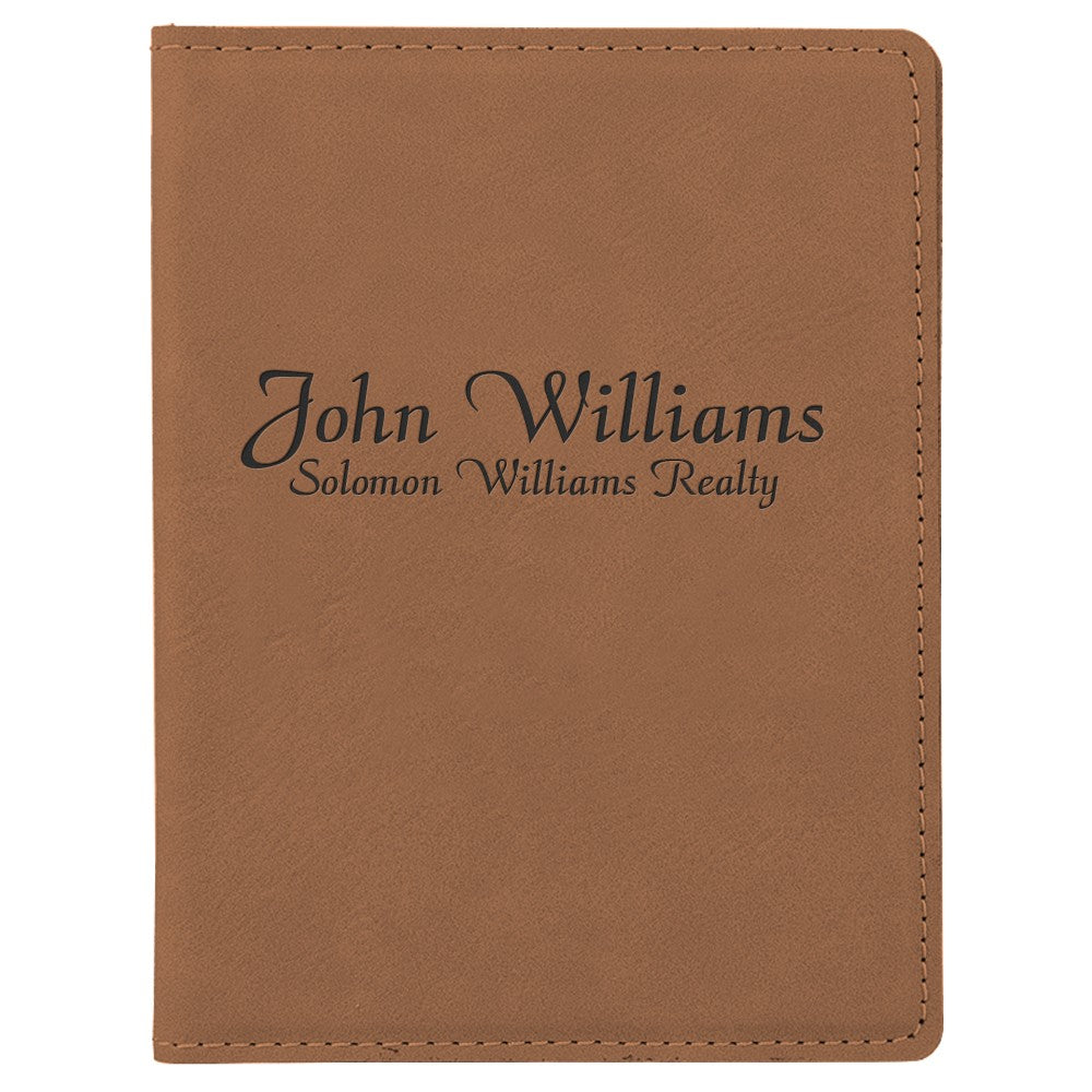 Personalized Dark Brown Passport Holder