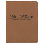 Personalized Dark Brown Passport Holder