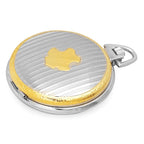Two Tone Quartz Charles Hubert Pocket Watch & Chain #3560 - Executive Gift Shoppe