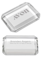 Premier Crystal Rectangle Paper Weight