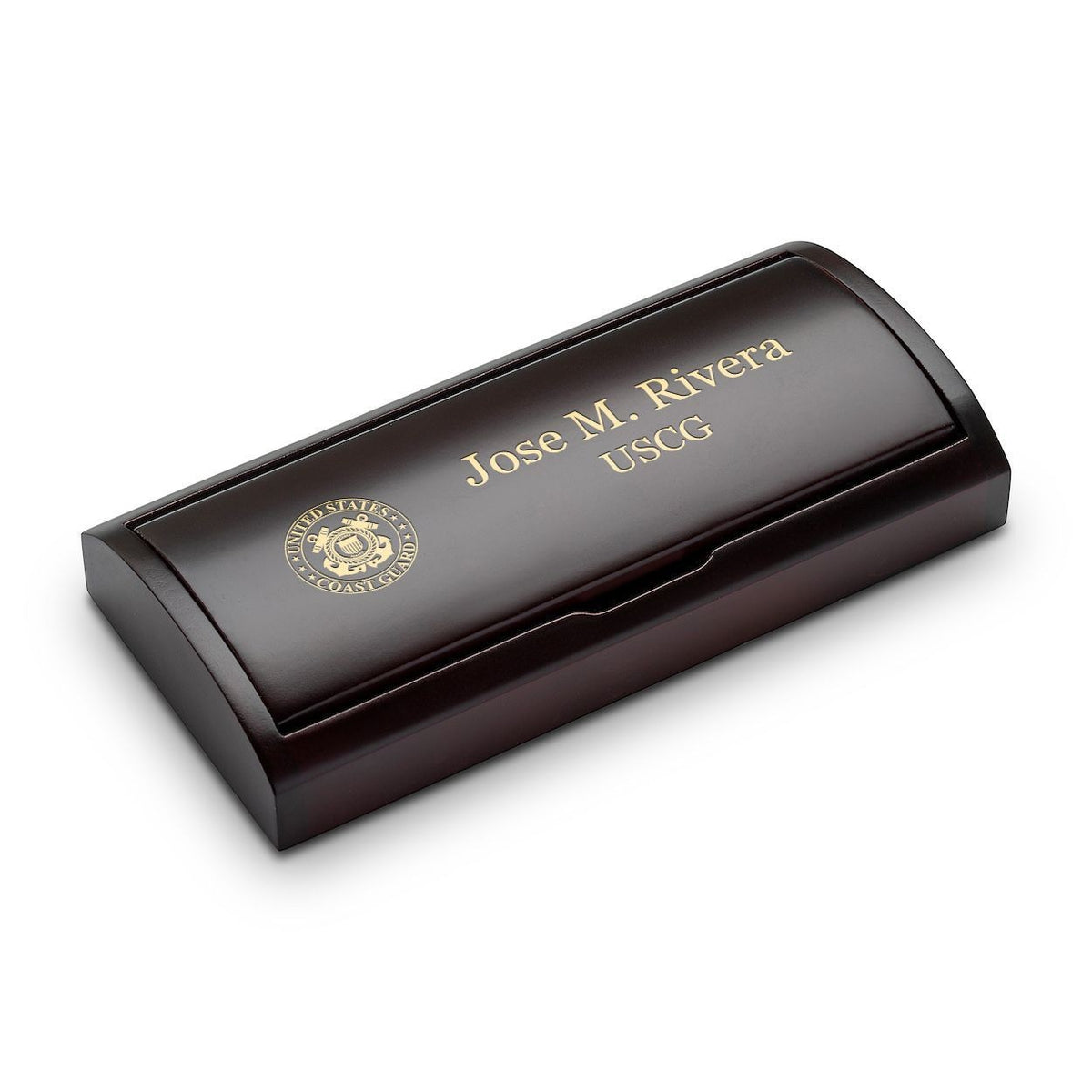 Coast Guard Theme Personalized Pen & Pencil Set with Wood Box