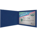 Personalized Blue & Silver Certificate Holder