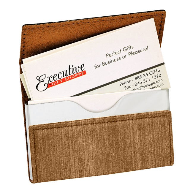 Personalized Bamboo Business Card Case