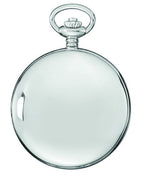 Silver Charles Hubert Pocket Watch & Chain #3904-W - Executive Gift Shoppe
