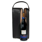 Single Wine Bottle Leather Carrier & Presentation Case