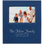 Blue & Silver 5" x 7" Picture Frame with Large Personalization Area